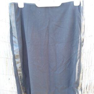 The Limited Straight Black Women's Skirt Faux Leather Sides - 4